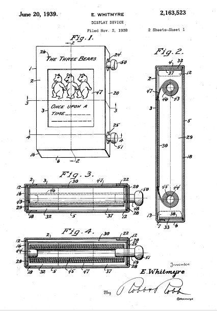 Roll-a-book patent
